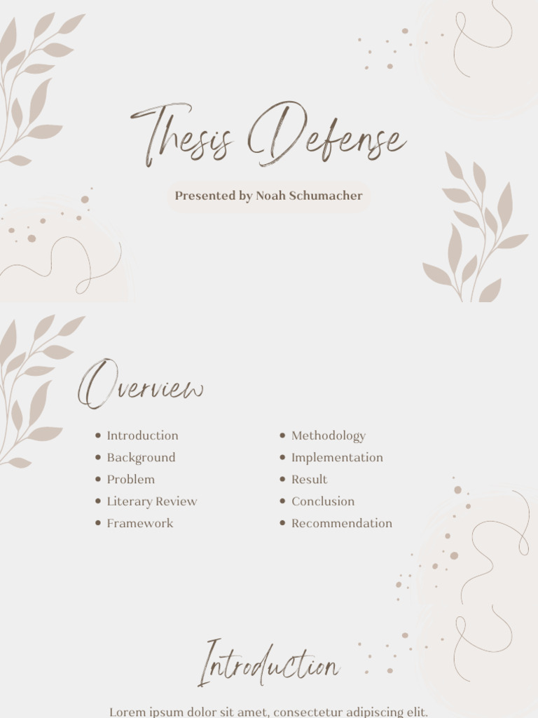 Beige Aesthetic Thesis Overview | PDF | Methodology | Procedural Knowledge