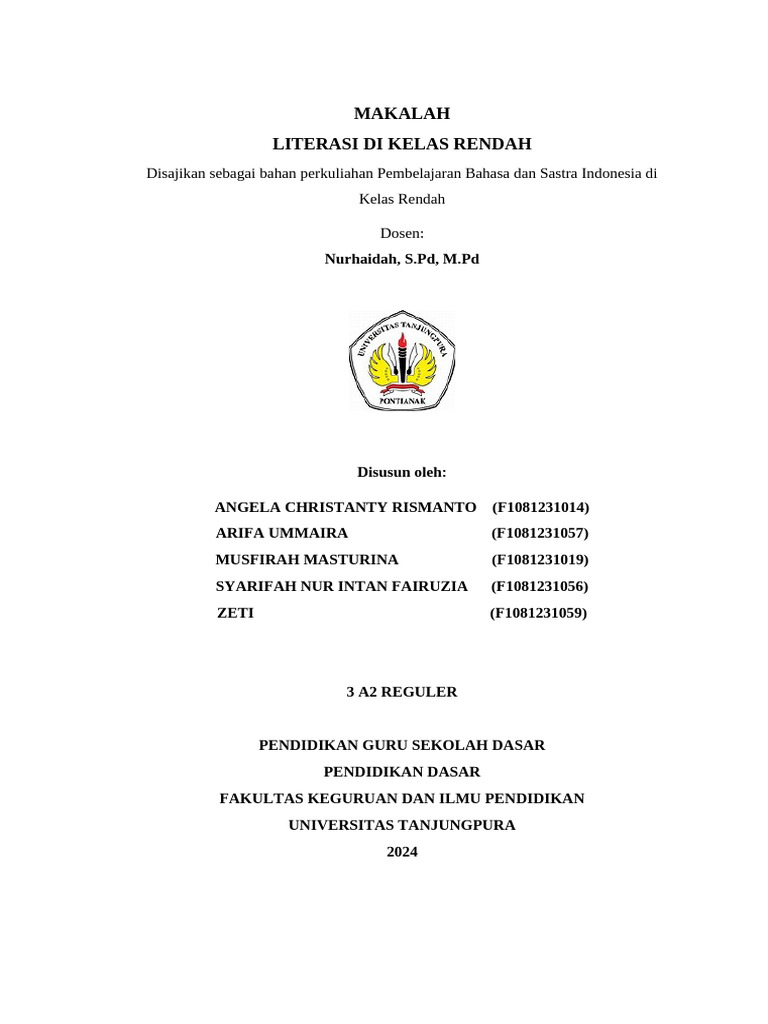 Jenis-Jenis Literasi di Kelas Rendah | PDF | Karier & Perkembangan ...