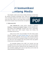 Teori Komunikasi Tentang Media