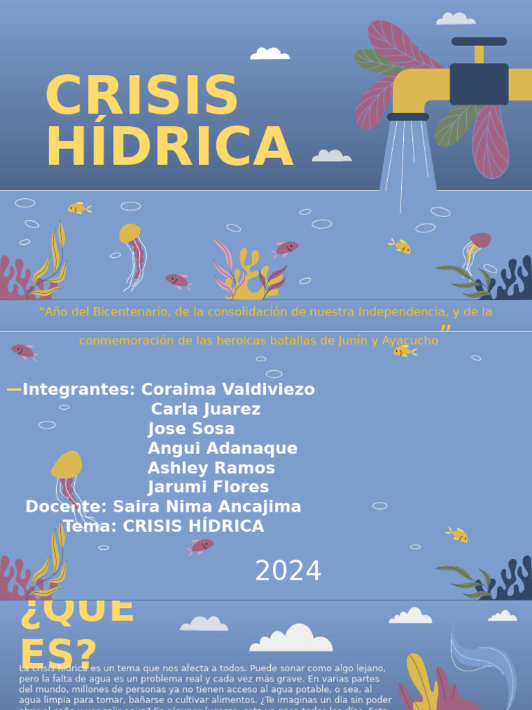 Crisis Hídrica: Causas y Soluciones | PDF | Escasez de agua | Agua