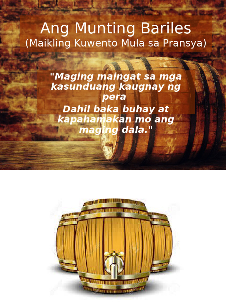 10 Aralin 2 Ang Munting Bariles | PDF