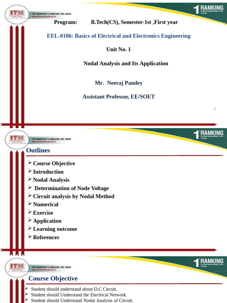 Nodal analysis | PDF | Electrical Network | Network Analysis ...