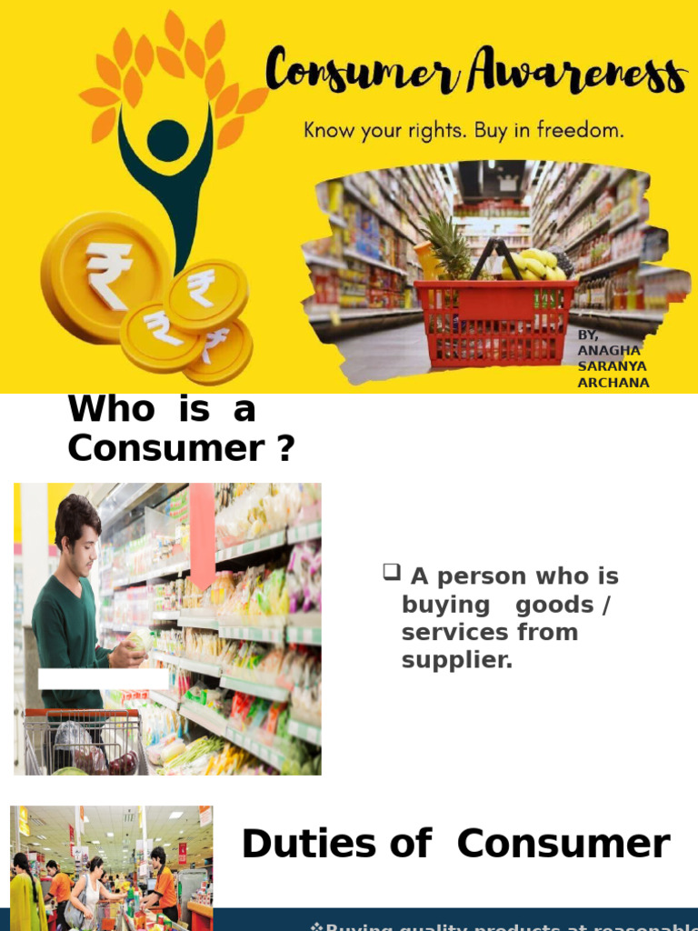 (Consumer Awareness) | PDF