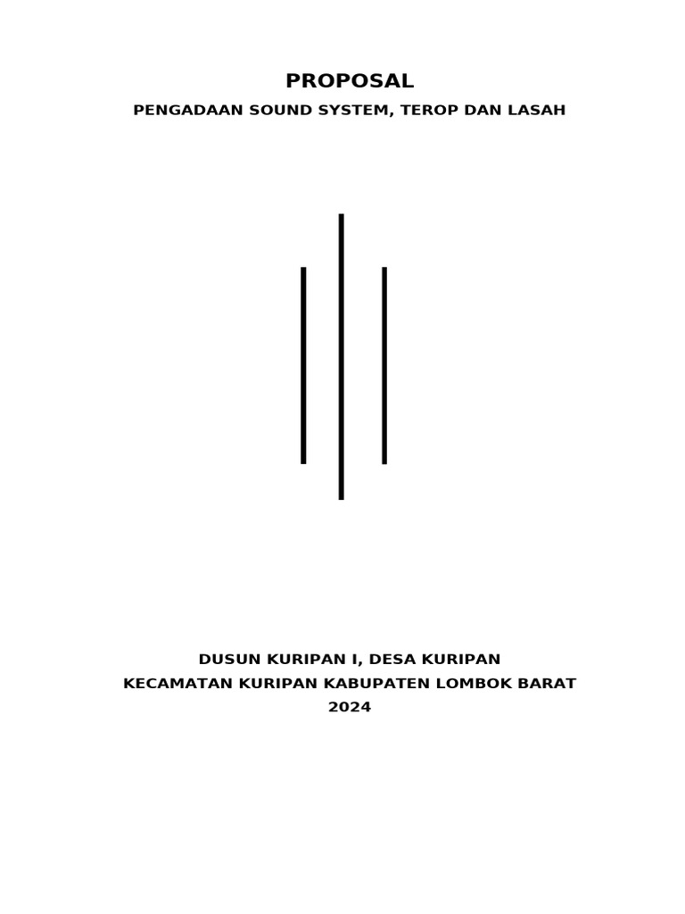Proposal Pengadaan Sound System 2024 | PDF