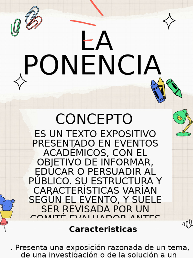 Características y estructura de la ponencia | PDF | Información ...