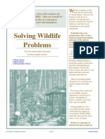 Solving Wildlife Problems