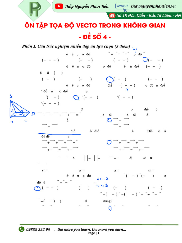 Đề số 4 hình vecto | PDF
