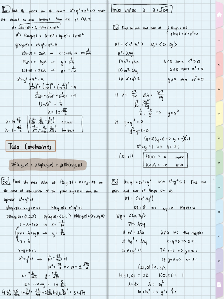 Calc 3 | PDF