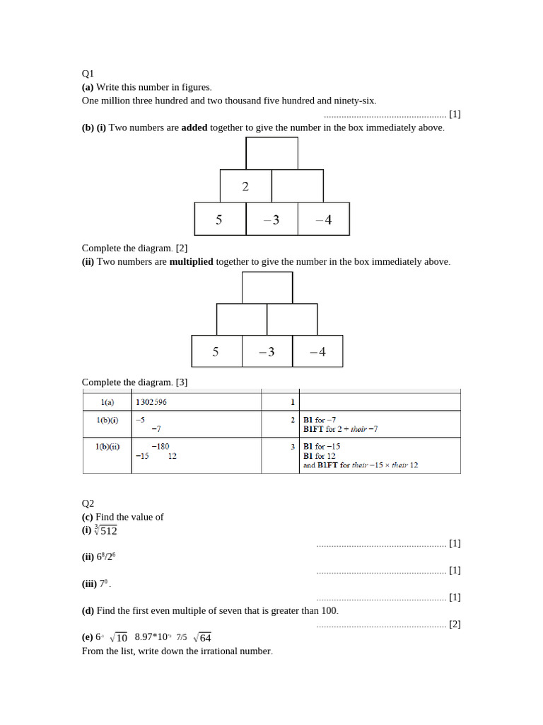 Math Problem Solving Exercises | PDF | Arithmetic | Mathematics