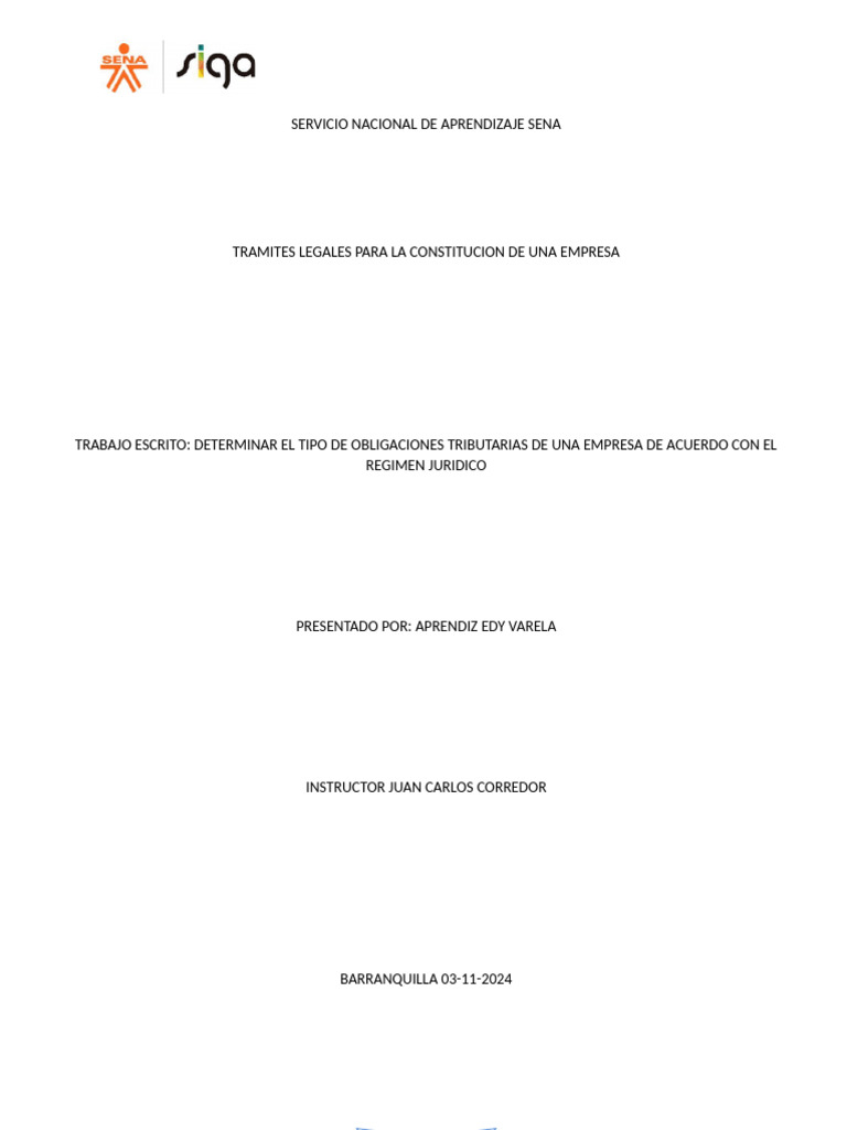 Obligaciones Tributarias de Empresas en Colombia | PDF | Factura ...