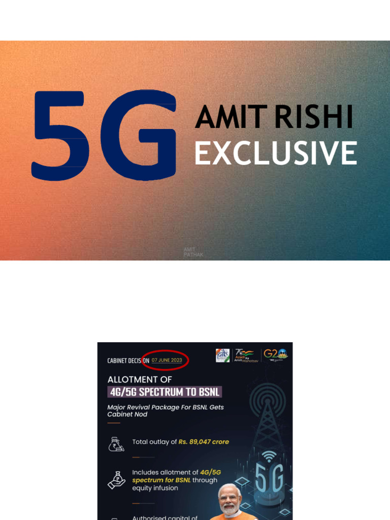 5G Exclusive HO - Amit Rishi Pathak | PDF | Telecommunications ...