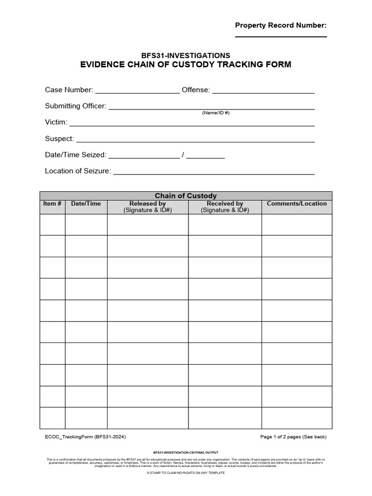 ECOC TrackingForm | PDF | Crimes | Crime & Violence