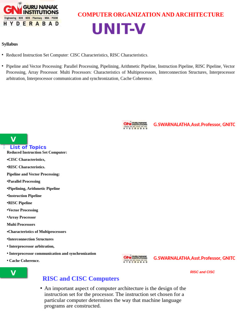 Unit 5 | PDF | Parallel Computing | Central Processing Unit