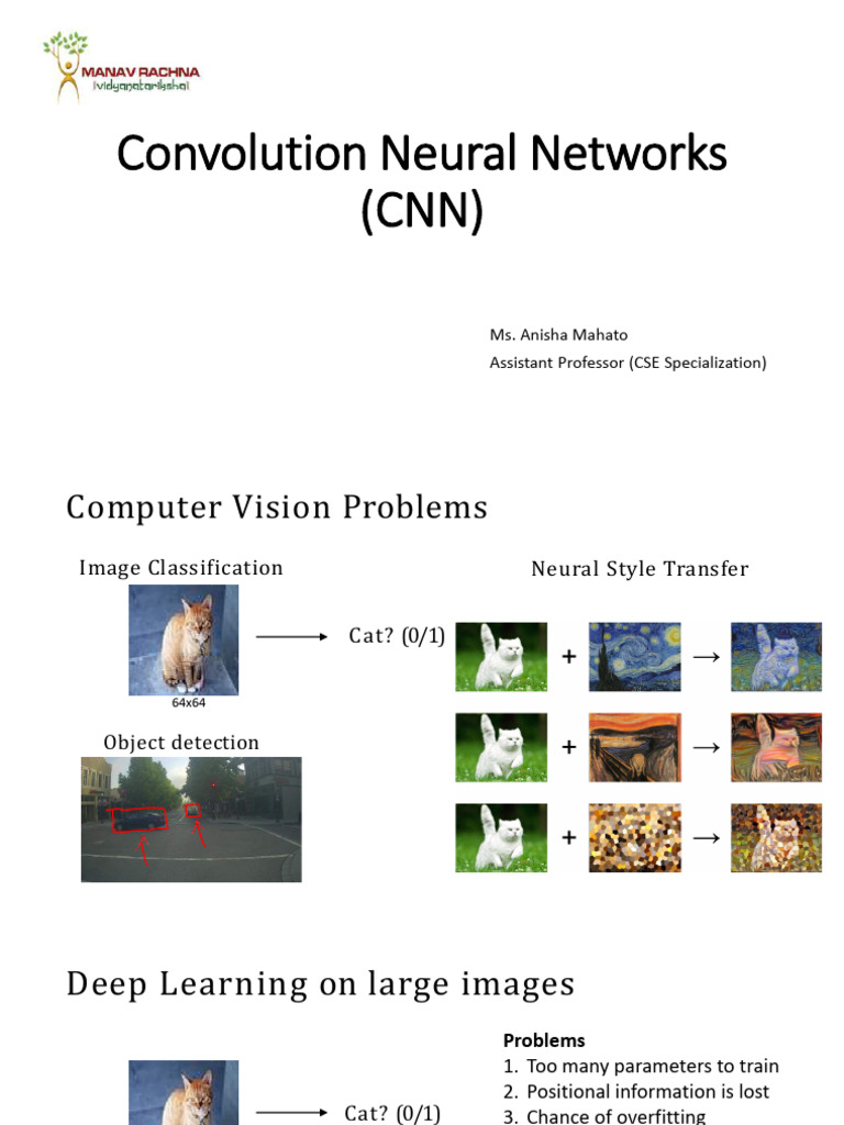CNN Overview by Anisha Mahato | PDF | Computational Science | Cognitive ...