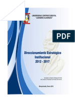 Direccionamiento Estrategico Institucional Ucla 2012-2017 (1) ..