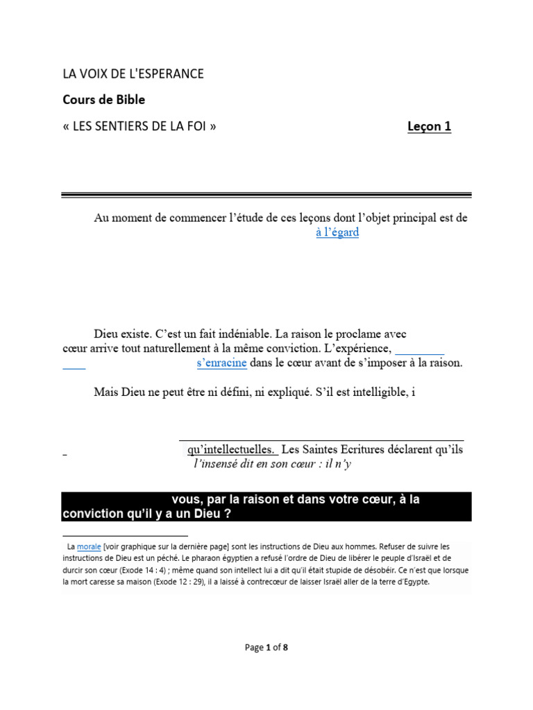 Dieu et sa Révélation aux Hommes | PDF | Dieu | Jésus