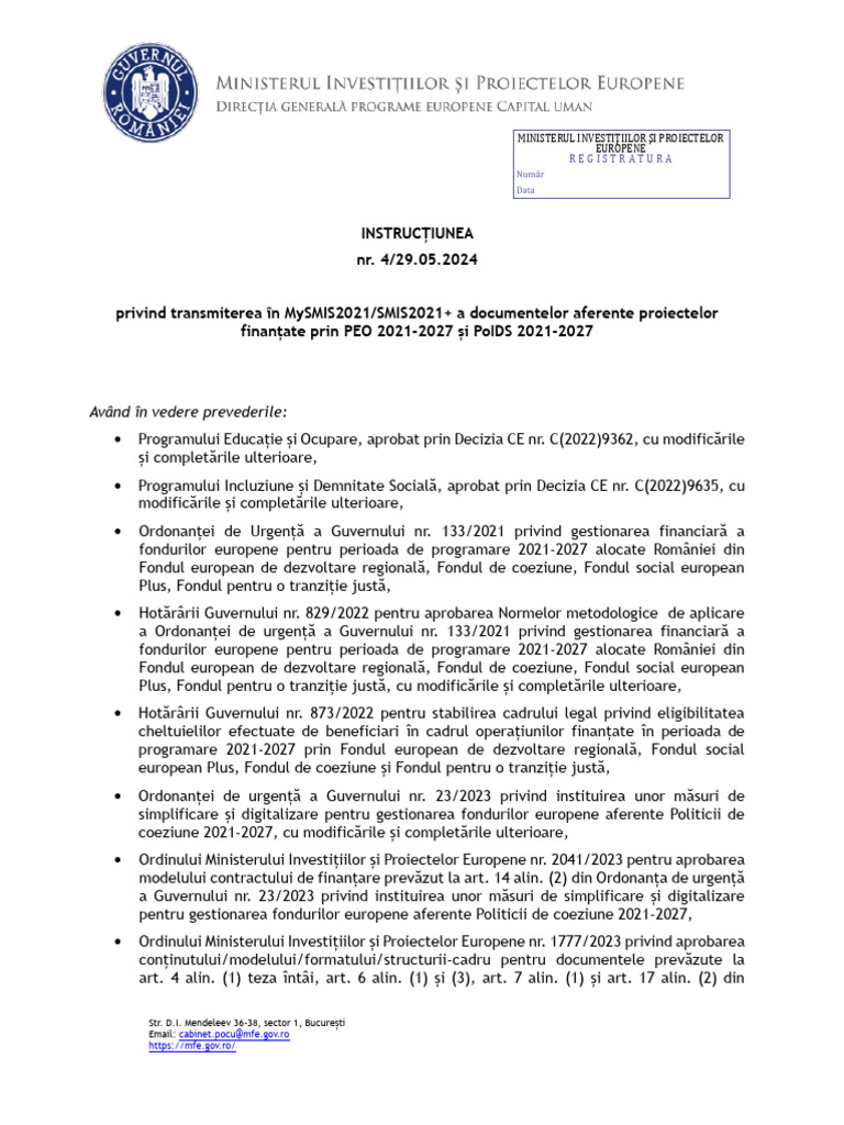 Instructiunea 4 Notificare Unilaterala | PDF