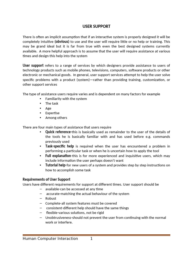 Effective User Support Strategies | PDF | Software | Usability