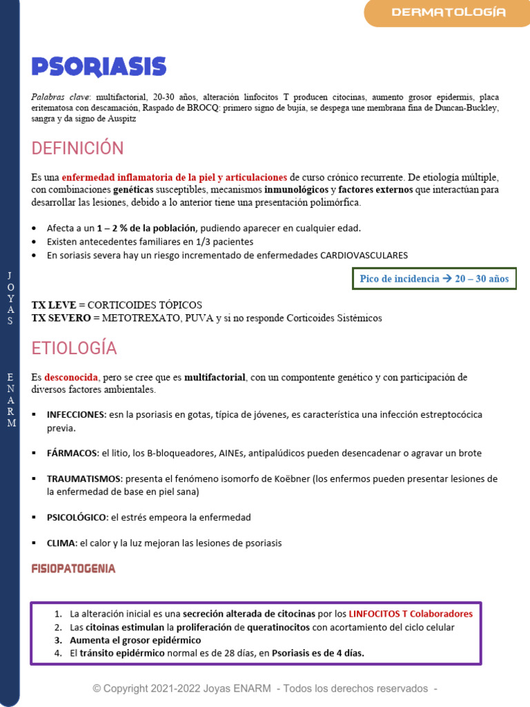 Psoriasis | PDF | Psoriasis | Dermatología