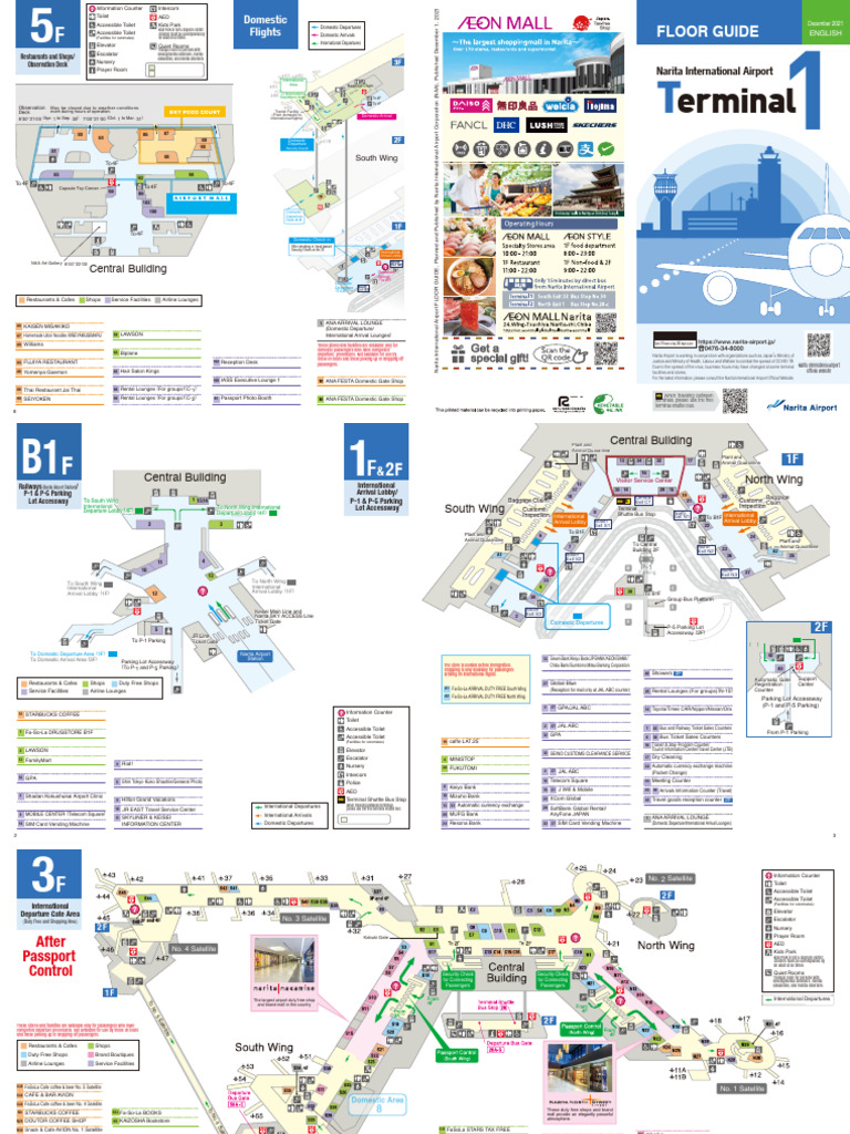Narita Airport Terminal 1 Floor Map | PDF | Airport