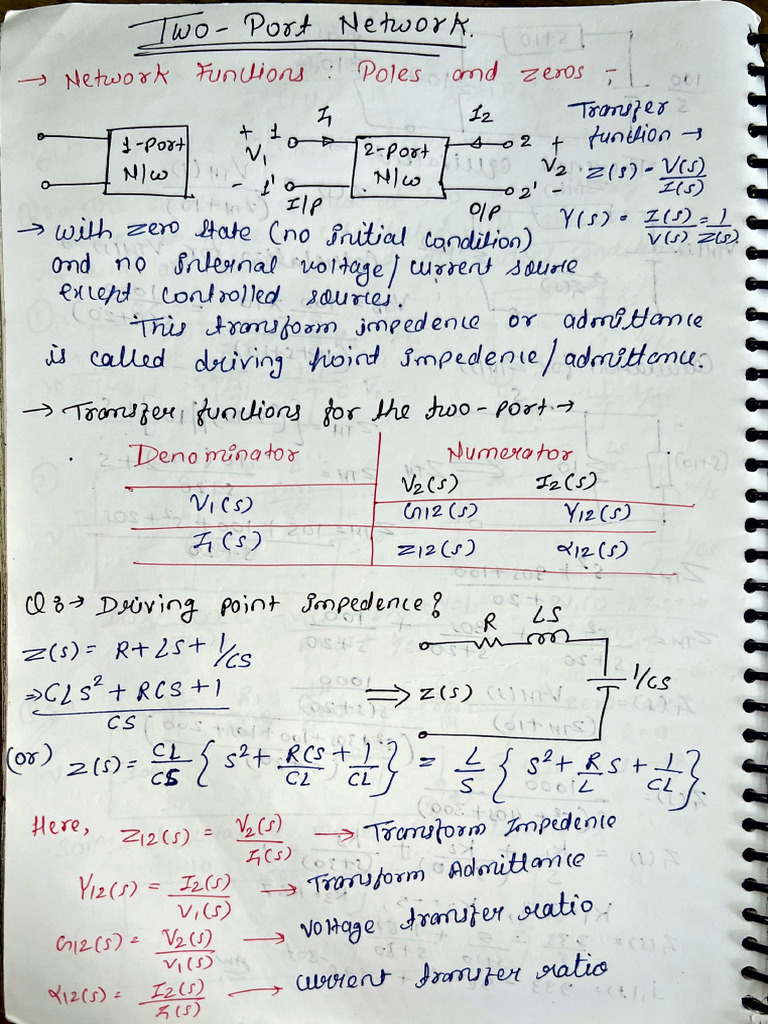 Two Port Network | PDF