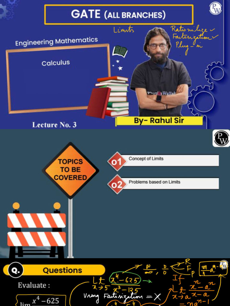 Calculus Class 3 Notes | PDF