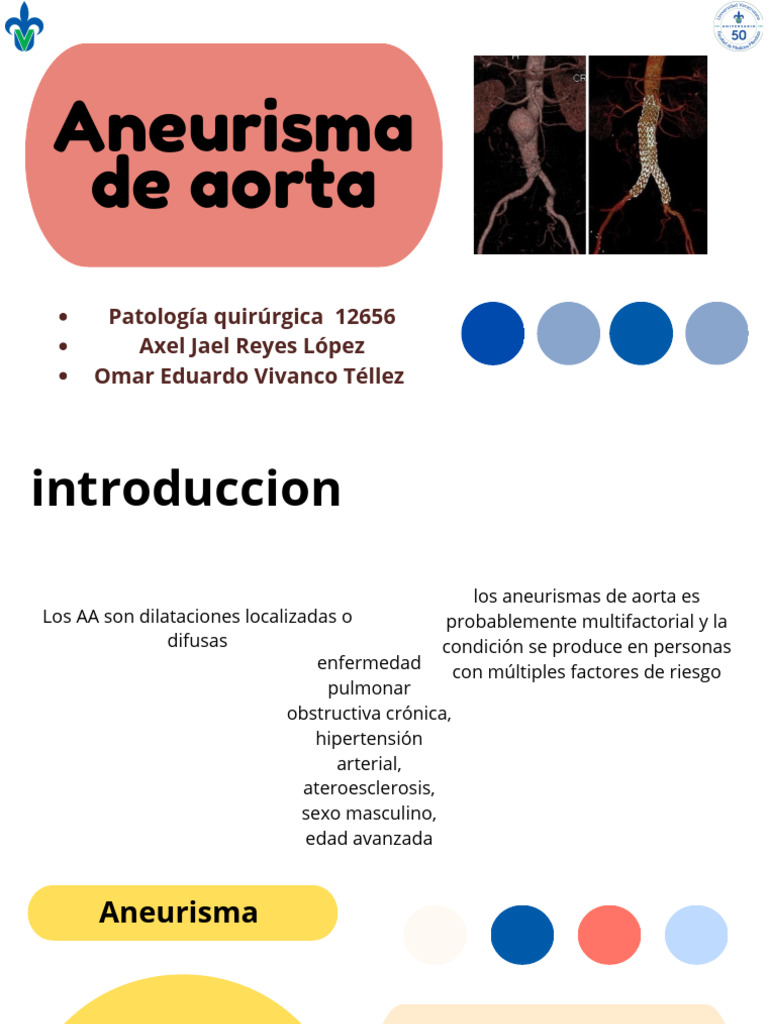 Aneurismas de Aorta: Causas y Tratamiento | PDF | Aorta | Causas de la ...