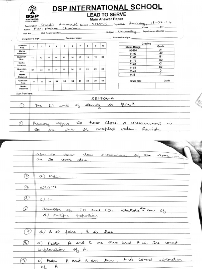 Chemistry DSP | PDF