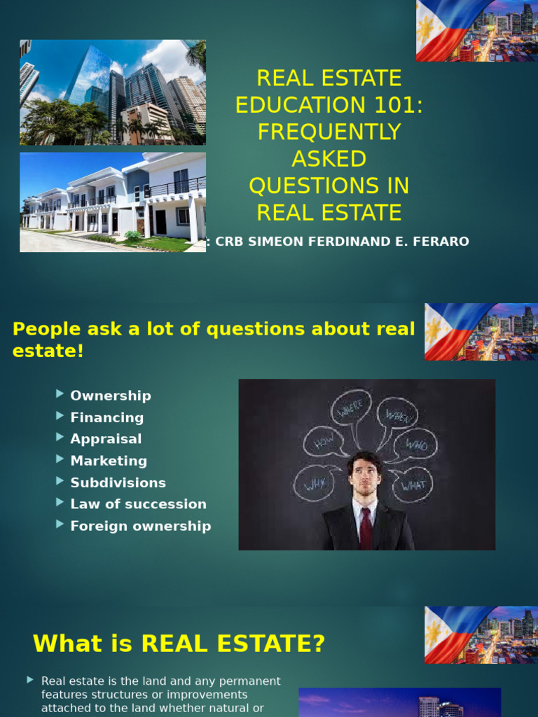 Real Estate Education 101 | PDF | Condominium | Taxes