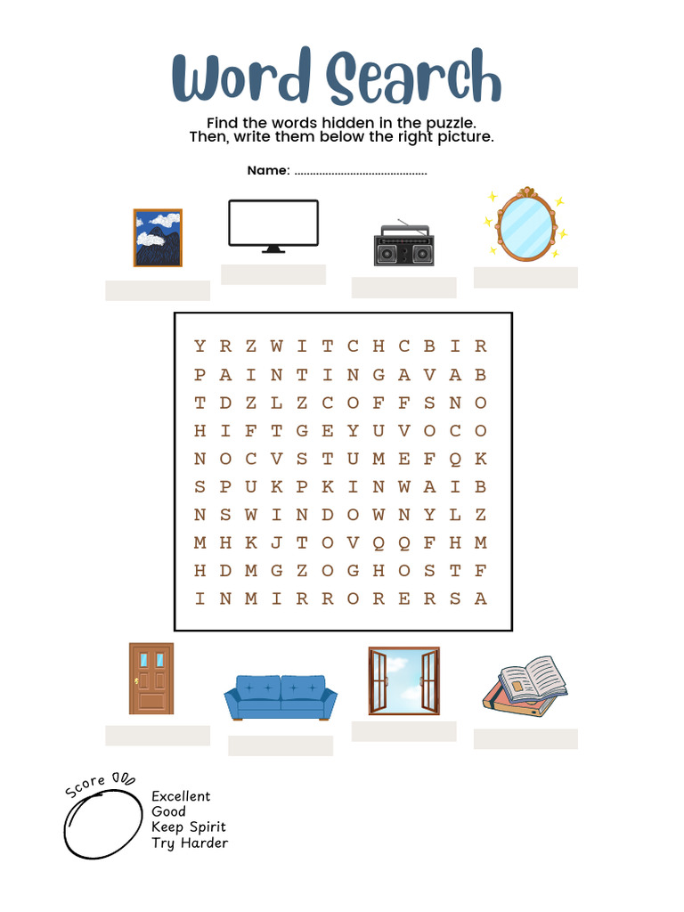 Word Search Puzzle Activity | PDF