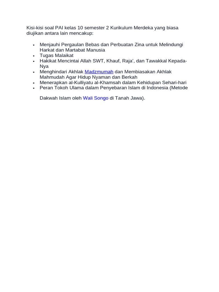 Kunci Sukses Ulangan PAI Kelas X Semester 2: Panduan Lengkap Mengunduh Soal Latihan