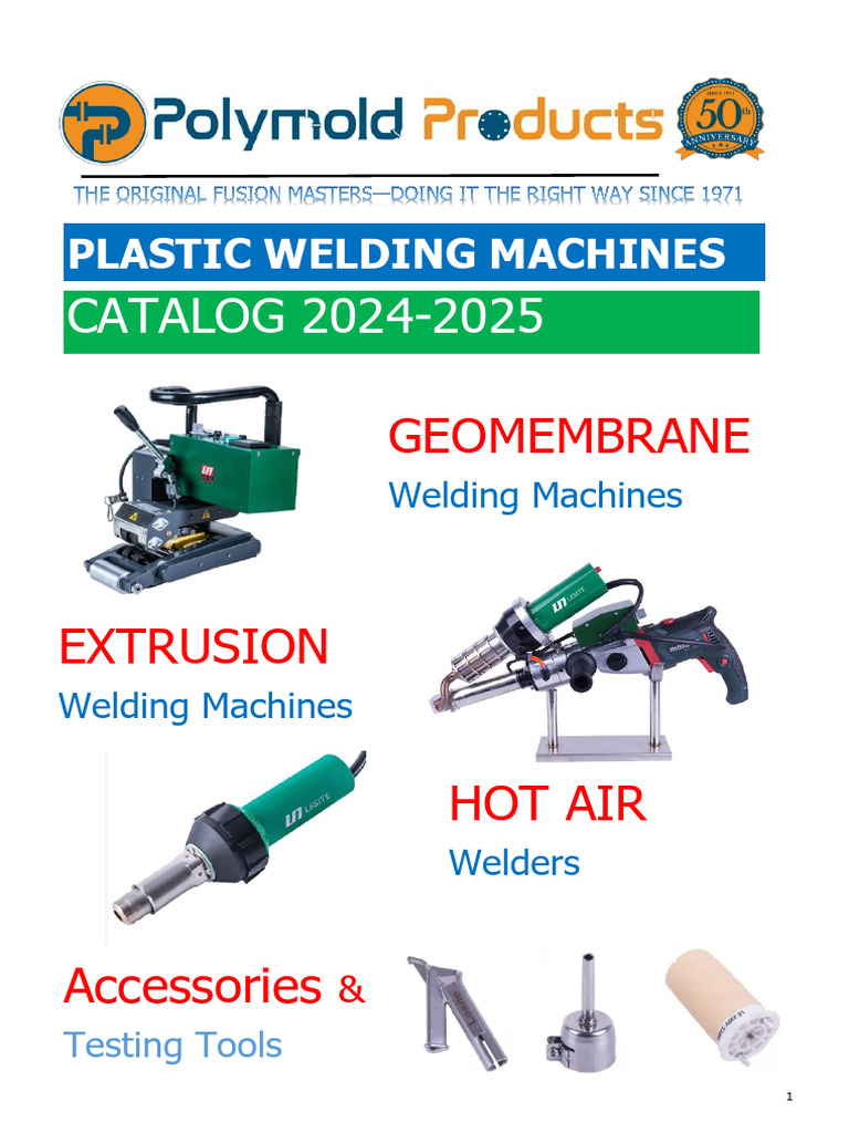 Polymold Plastic Welding Machines Catalog | PDF | Welding | Construction