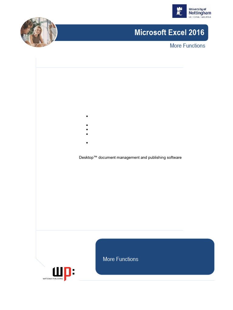 Excel More Functions | PDF | Standard Deviation | Variance