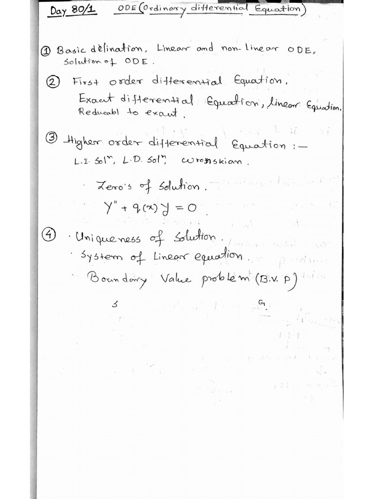 Ode Lec 1 | PDF