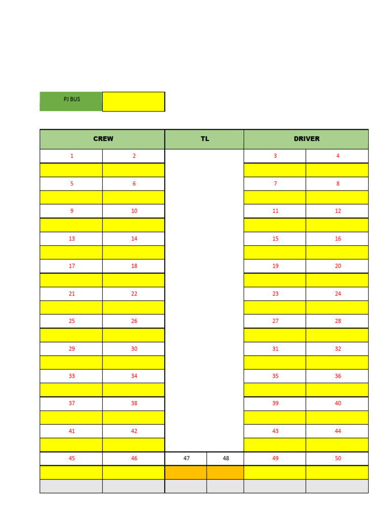 BUS 6 Crew List and Details | PDF
