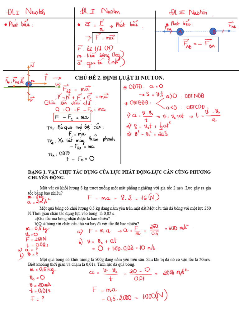 Dinh Luat 2 Newton | PDF
