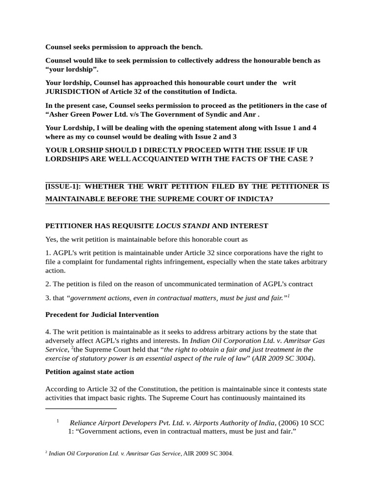 Stating pdf writ certiorari