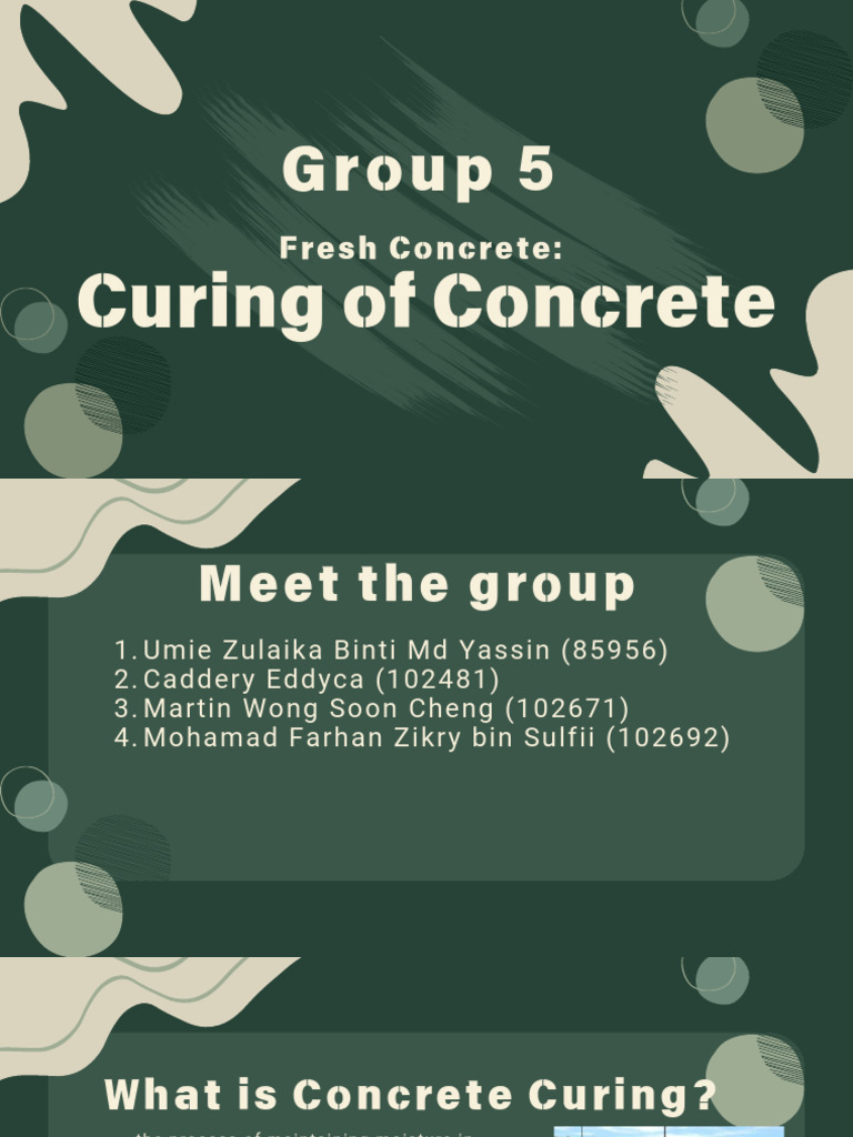 Effective Concrete Curing Methods | PDF | Concrete | Water