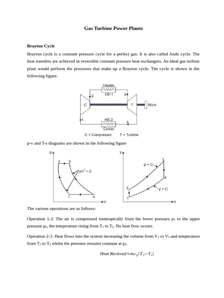 Open Cycle Gas Turbine Overview | PDF | Gas Turbine | Combustion