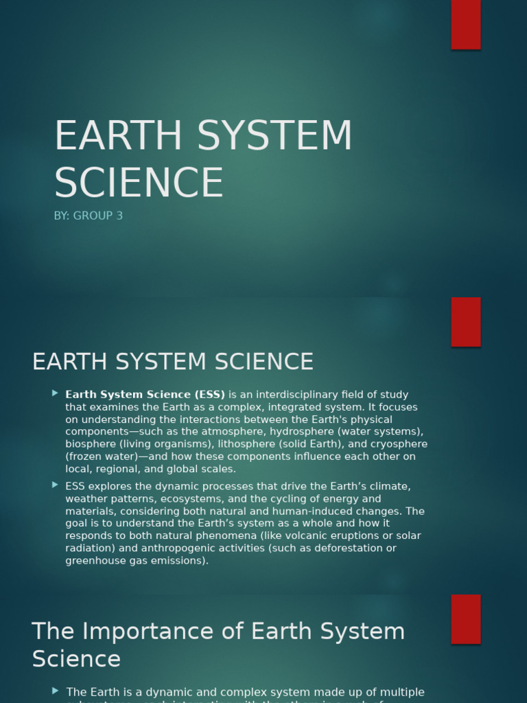 Earth System Science | PDF | Earth Sciences | Climate Change