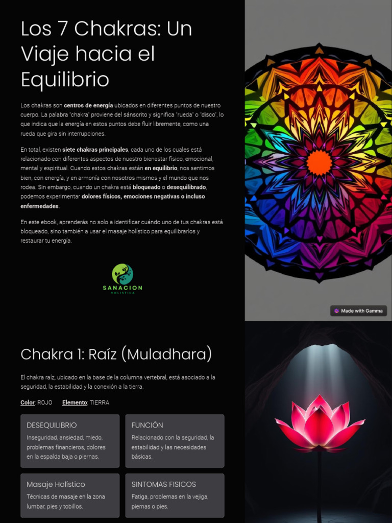 Equilibrio de los 7 Chakras y Masajes | PDF | Masaje | Las emociones
