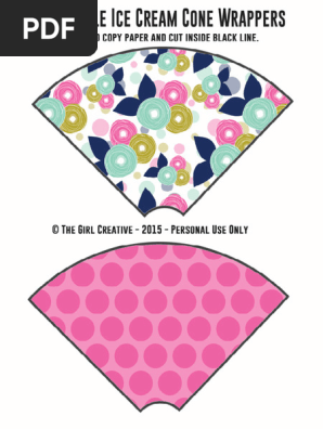 Ice-Cream-Cone-Wrappers-Flowers-and-Pink-Polka-Dots