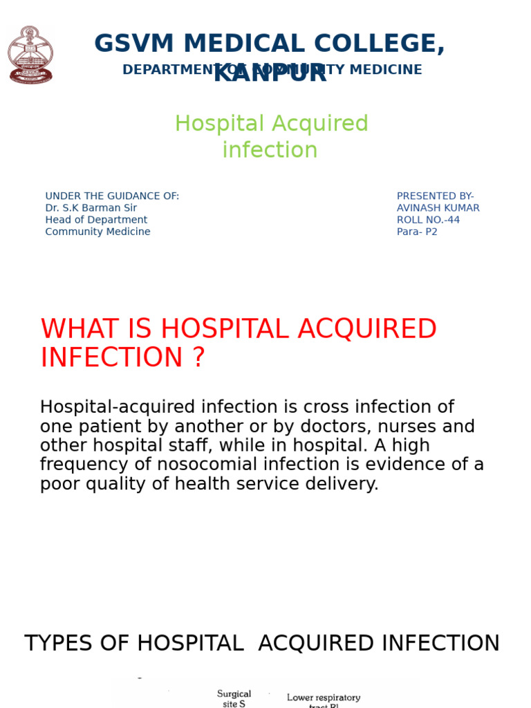 HOSPITAL Acquired Infection | PDF | Hospital Acquired Infection | Infection
