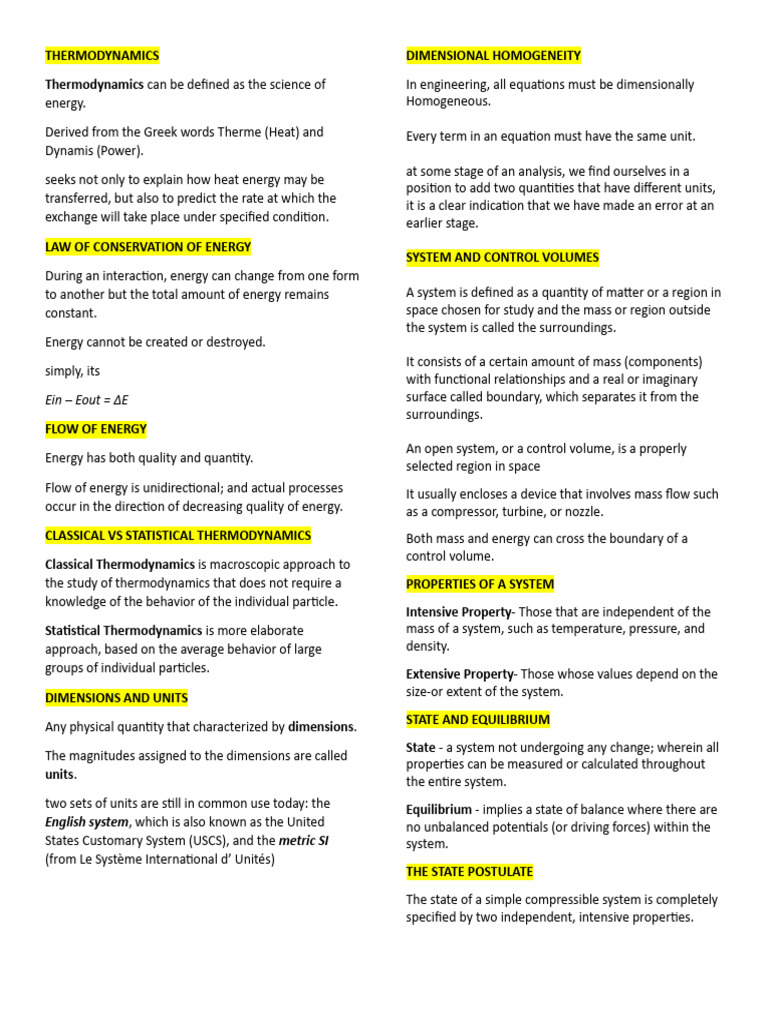 THERMODYNAMICS | PDF | Thermodynamics | Thermodynamic Equilibrium