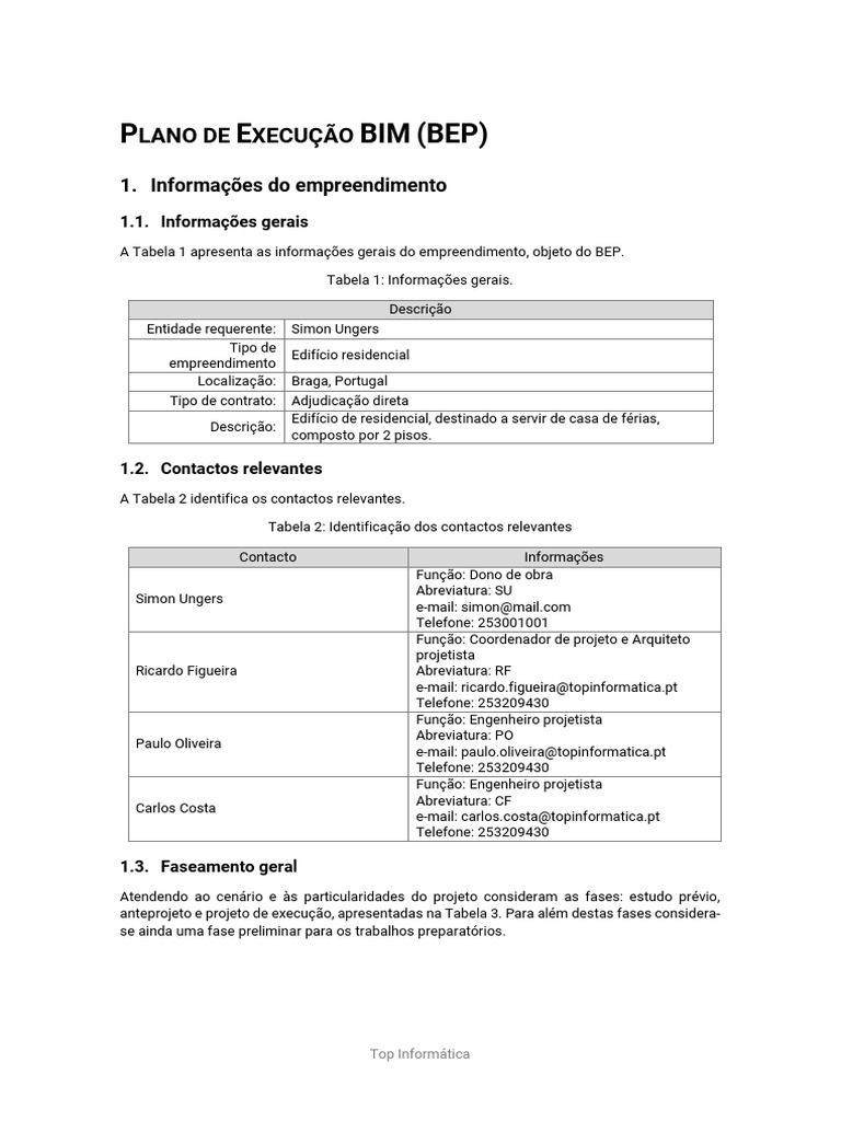 Plano de Execução BIM para Edifício em Braga | PDF | BIM | Engenharia