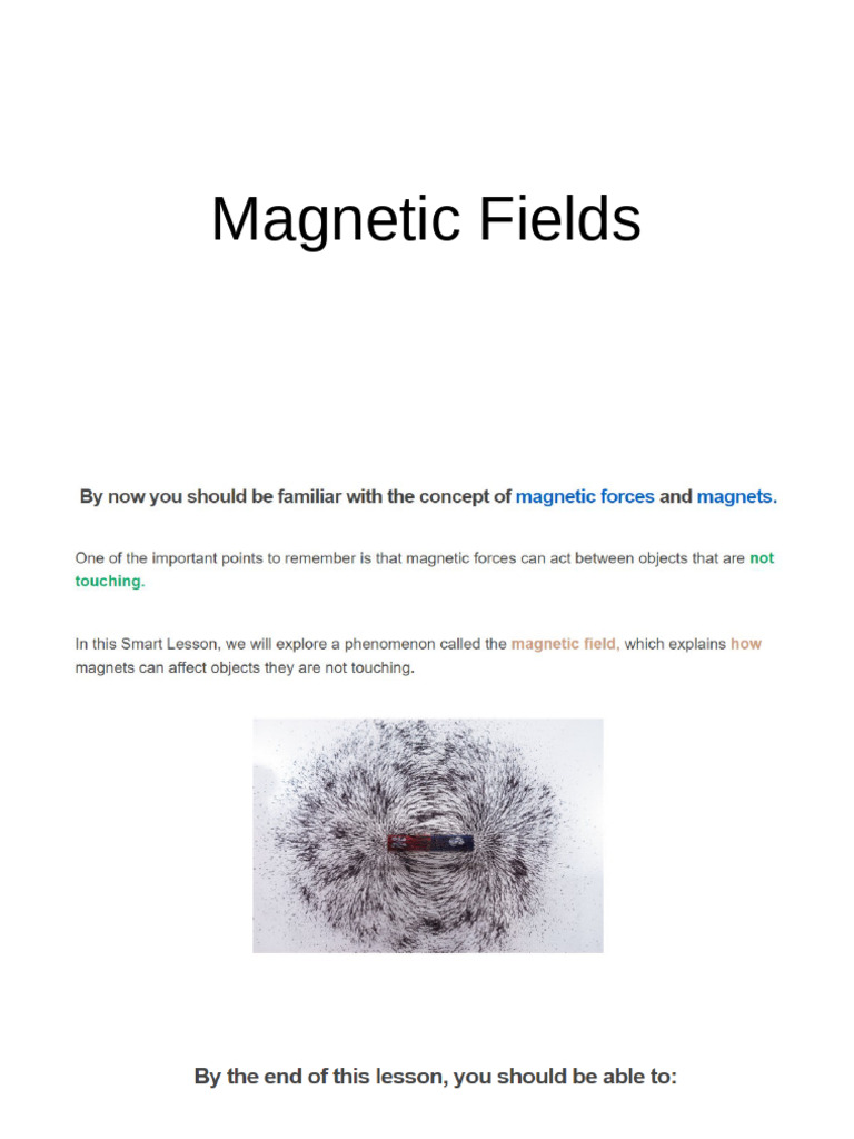 Understanding Magnetic Fields | PDF