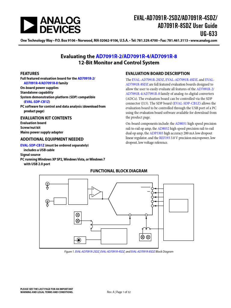 Eval Ad7091r 2 - Ad7091r 4 - Ad7091r 8SDZ - Ug 633 | PDF | Power Supply ...