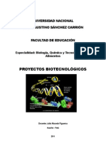 Proyectos Biotecnológicos 2011-I BQTA