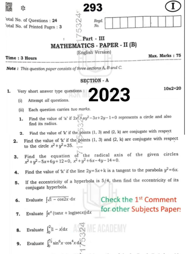 2B Pyqs | PDF