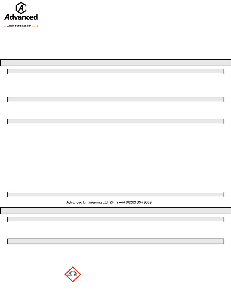 Ice 'N' Clean One Shot Safety Data Sheet | PDF | Safety | Occupational ...